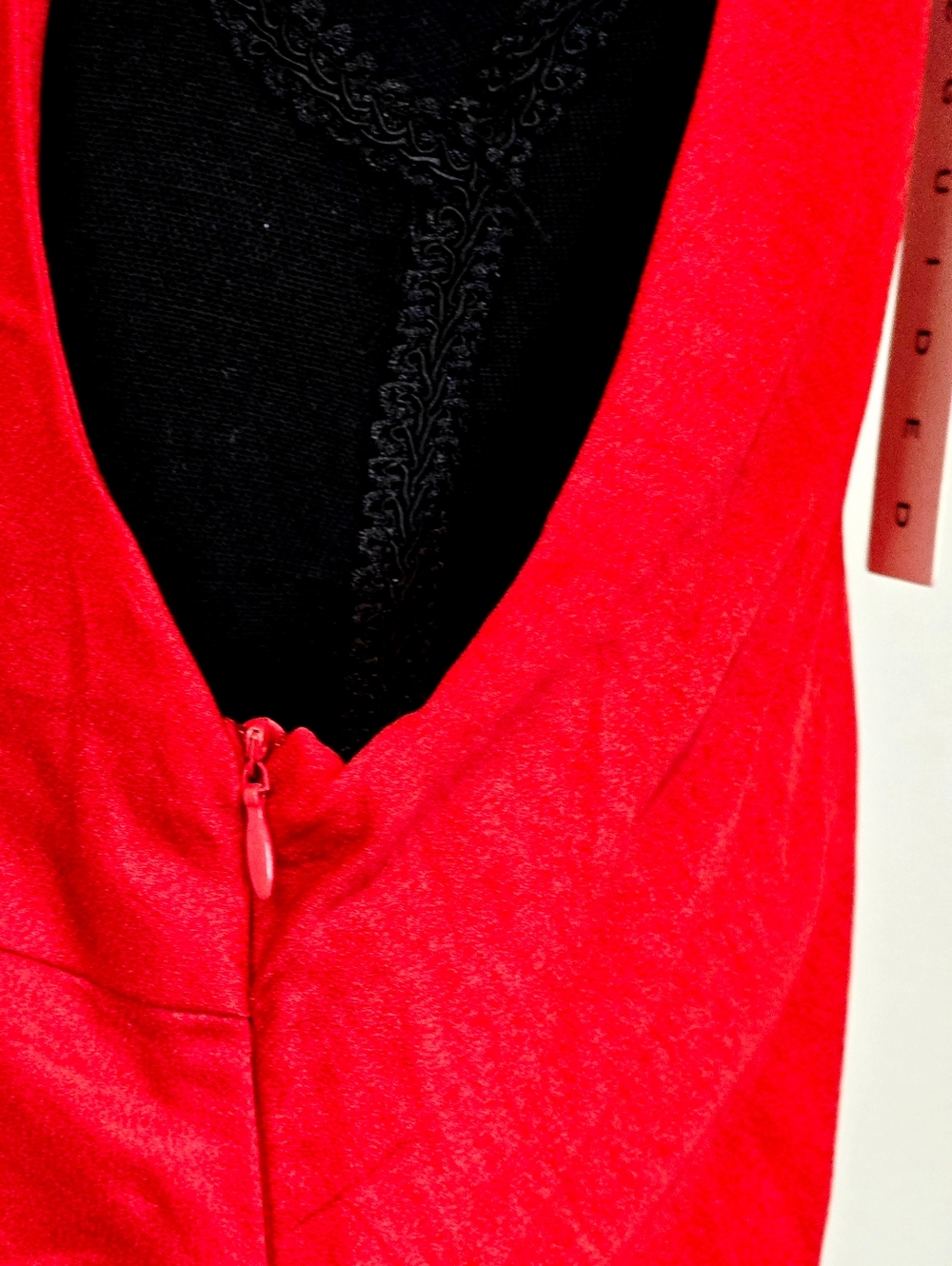 Missguided Red Maxi Dress Sleeveless Bodycon Formal Evening NWT Sz L Prom - Picture 10 of 12